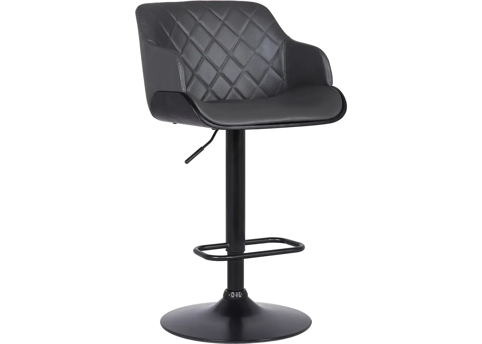 Armen Living Toby Black Adjustable Stool