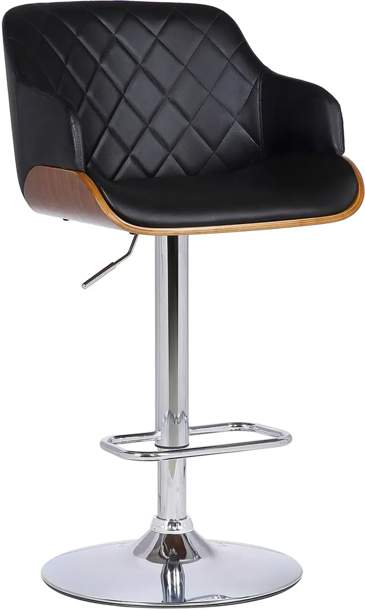 Armen Living Toby Black Adjustable Stool