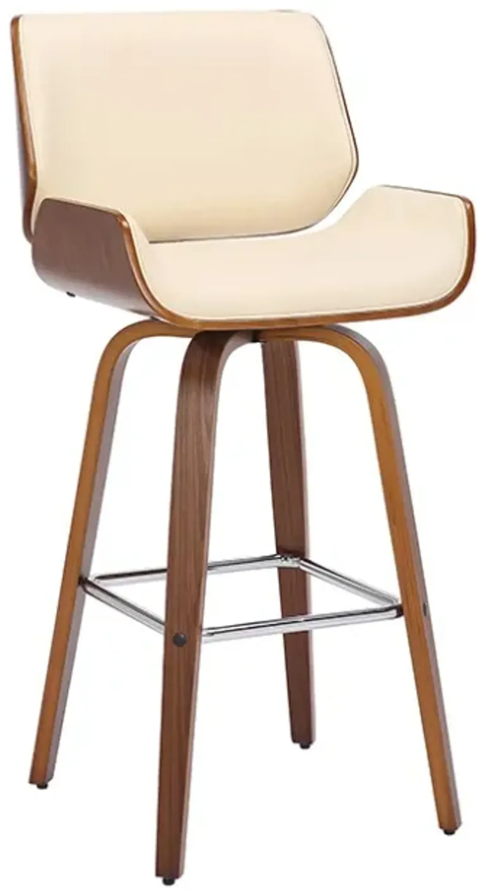 Armen Living Tyler Cream 26" Swivel Counter Stool