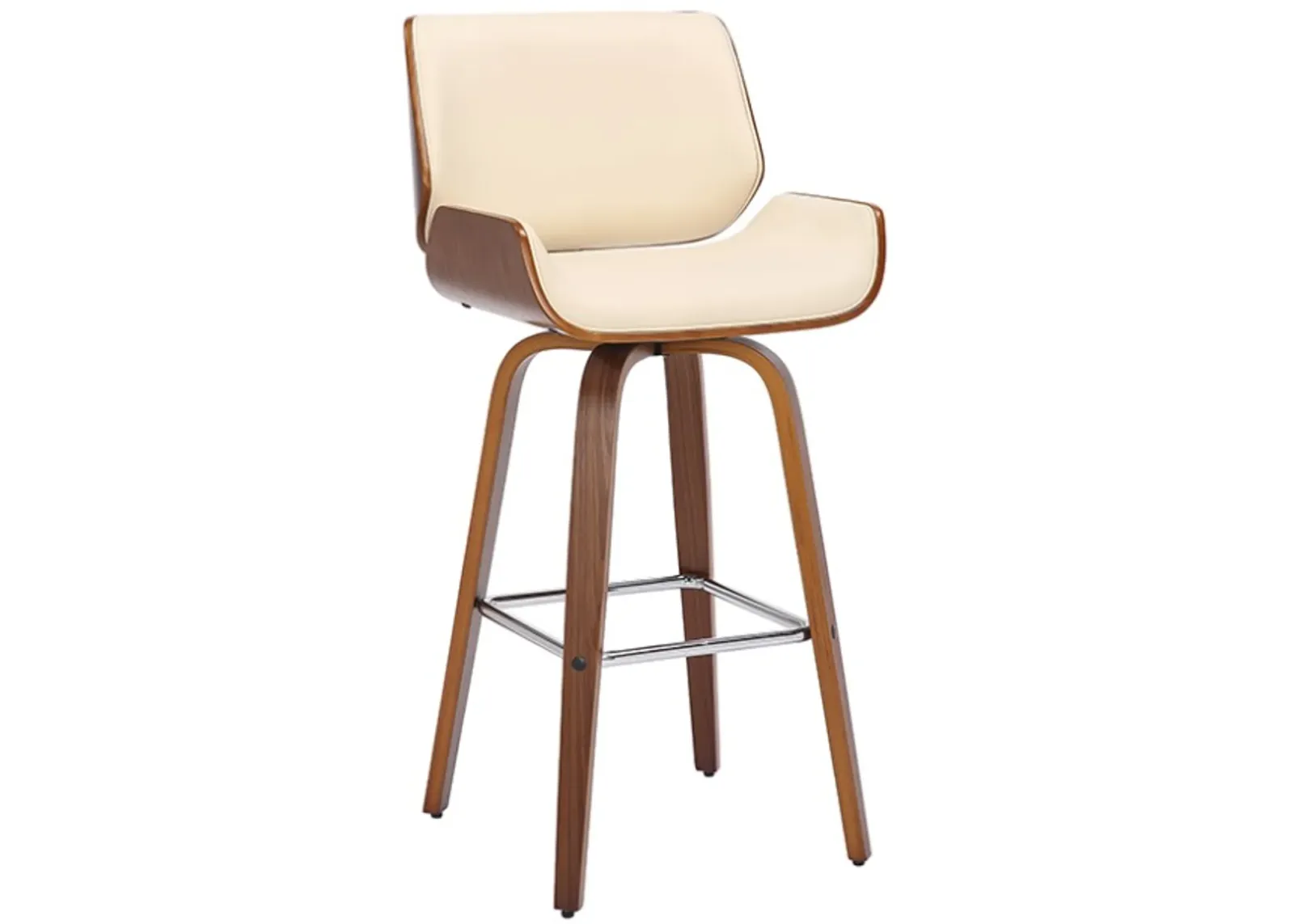 Armen Living Tyler Cream 30" Swivel Bar Stool