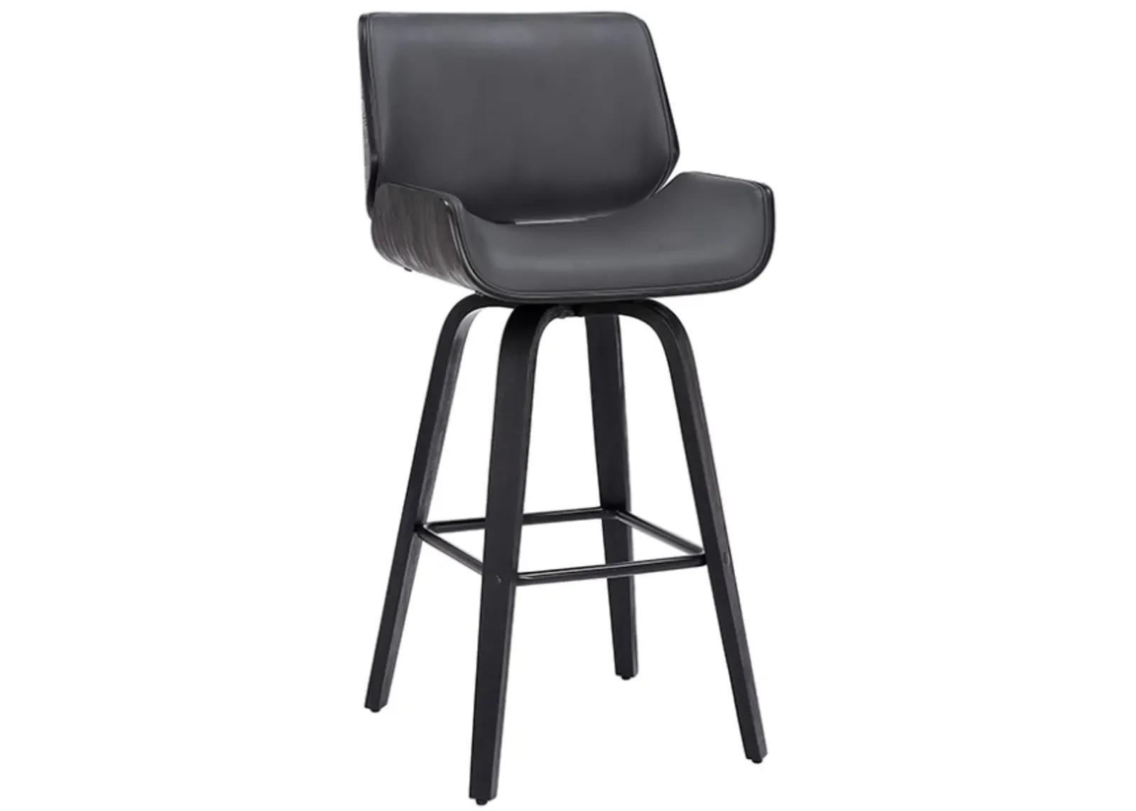 Armen Living Tyler Gray 26" Swivel Counter Stool