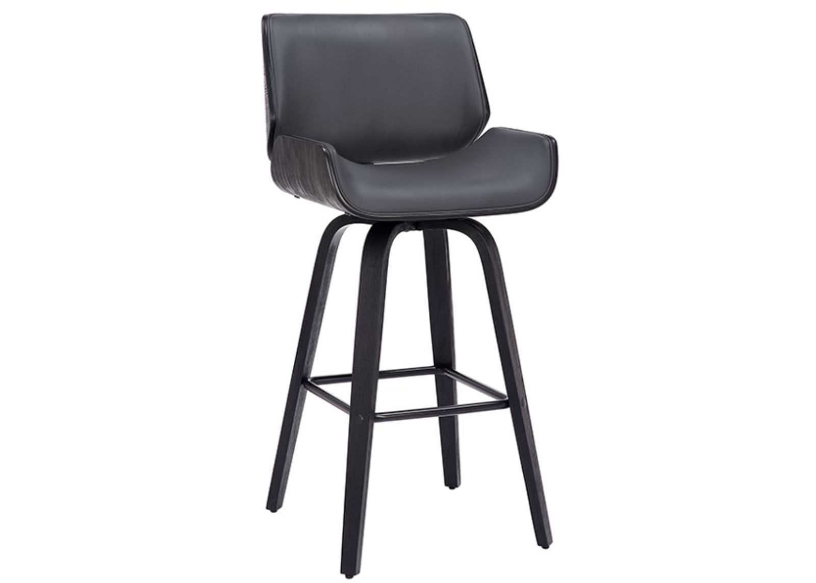 Armen Living Tyler Gray 30" Swivel Bar Stool