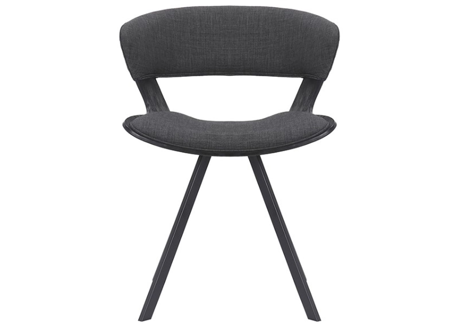 Armen Living Ulric Charcoal Dining Accent Chair