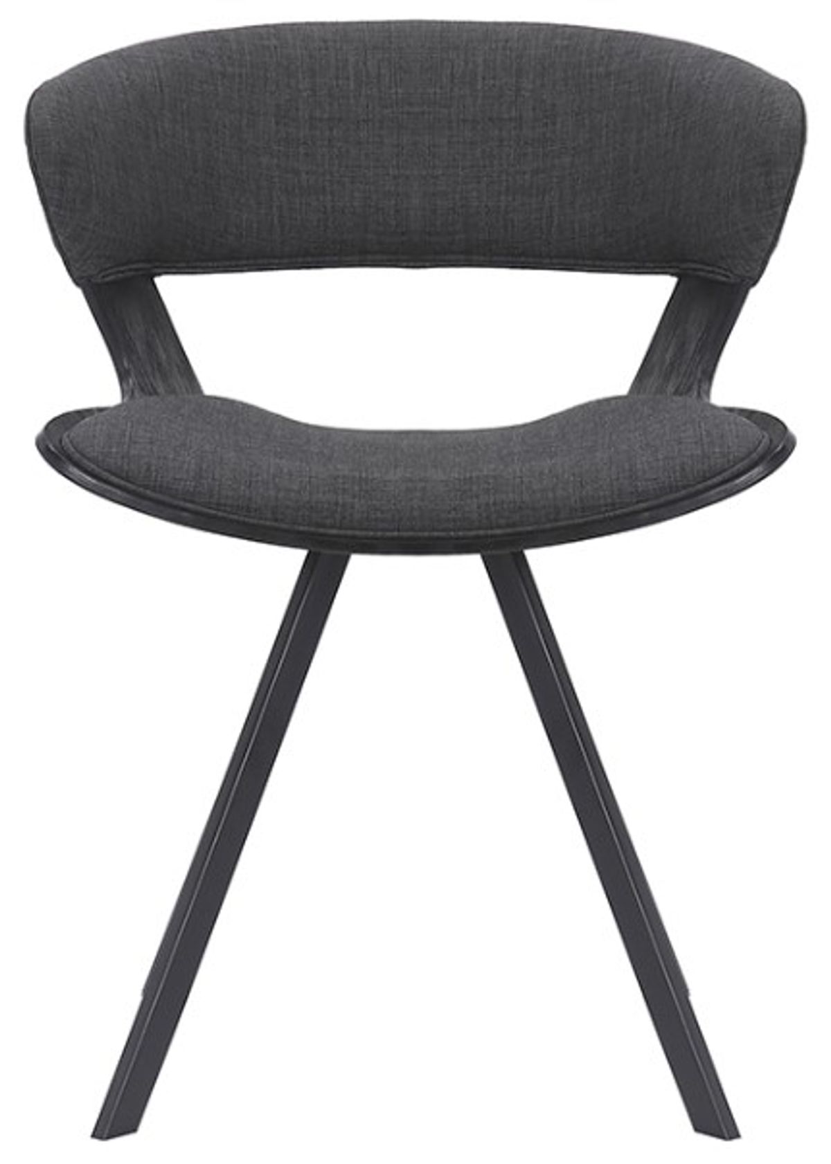 Armen Living Ulric Charcoal Dining Accent Chair