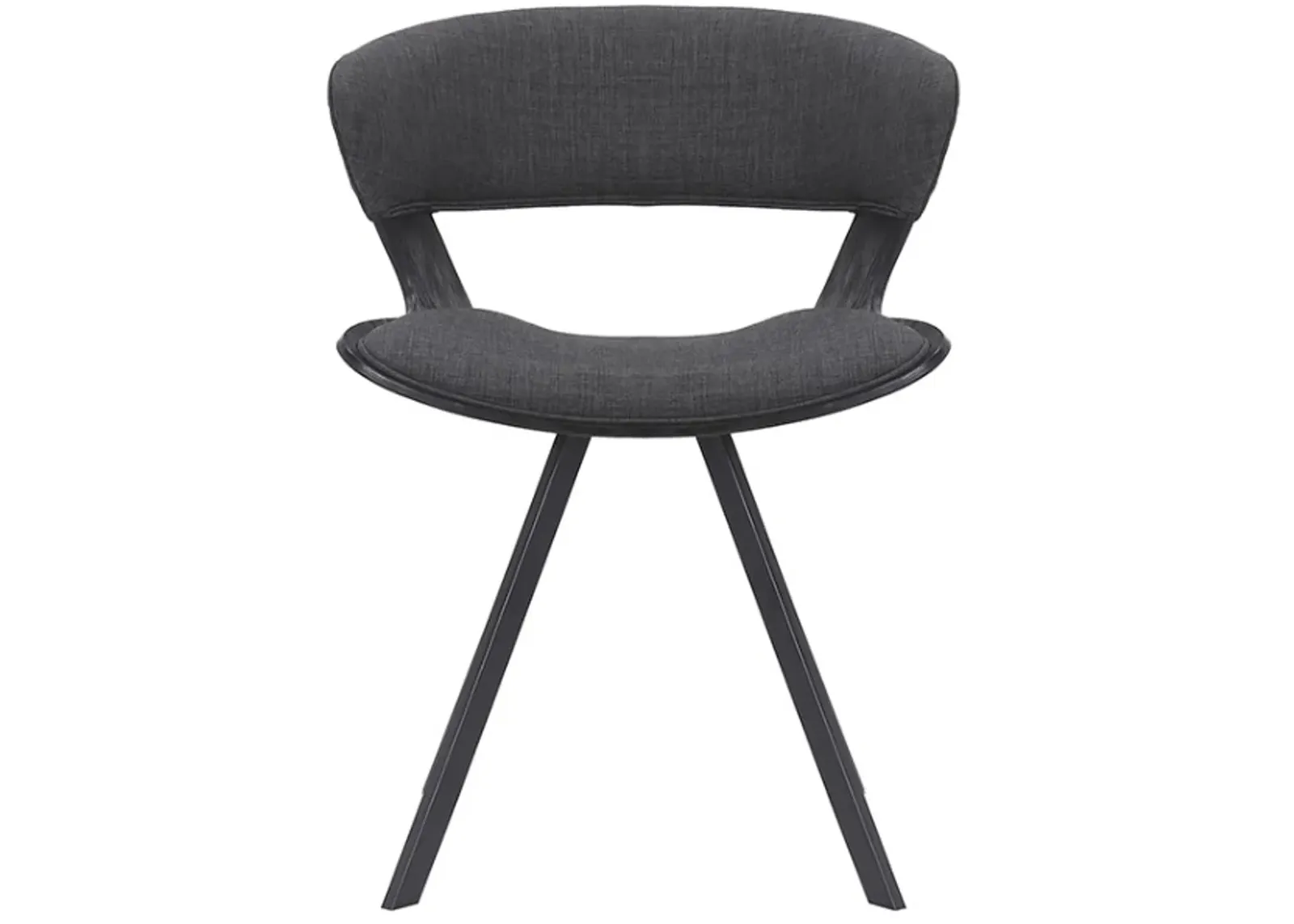 Armen Living Ulric Charcoal Dining Accent Chair