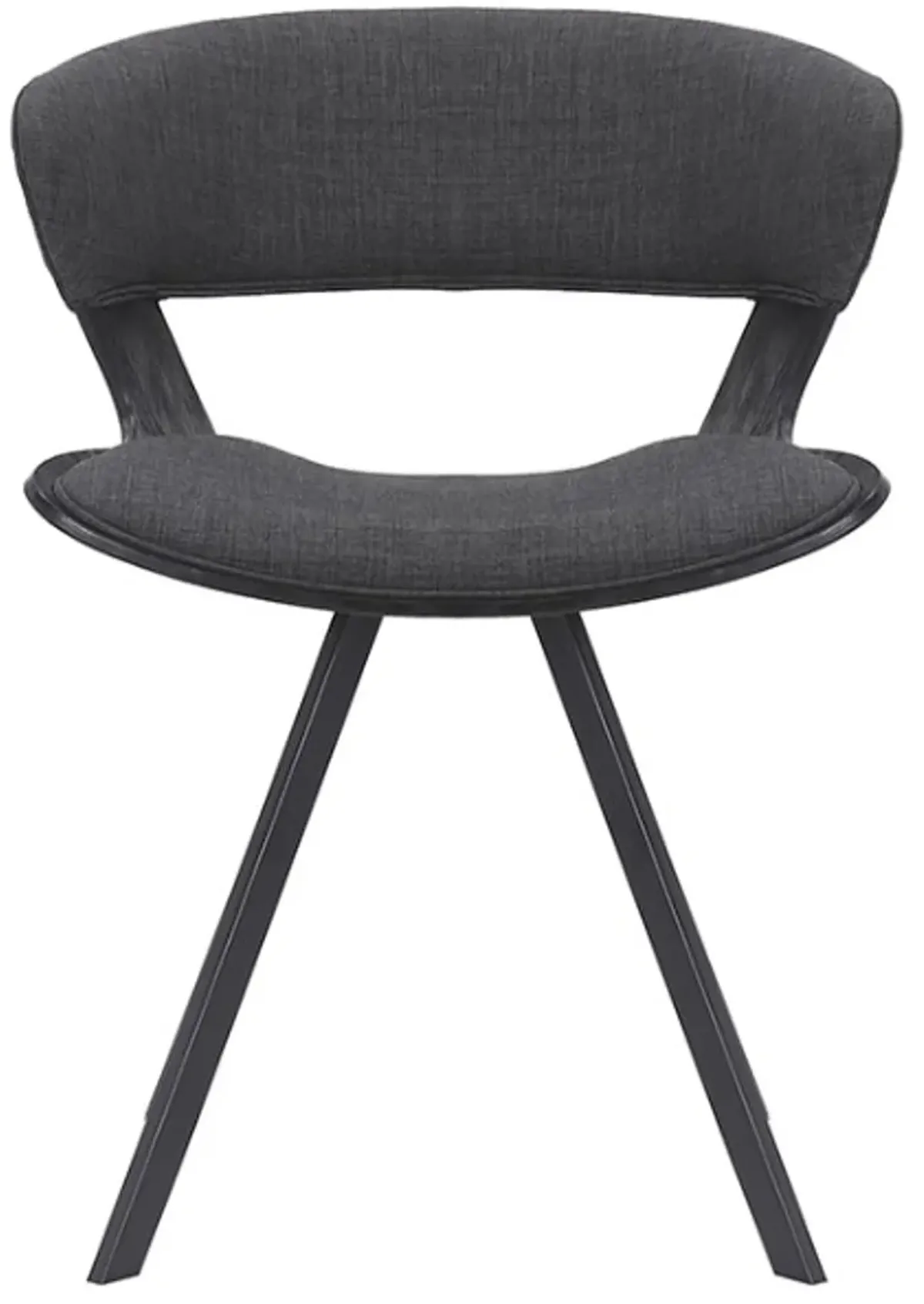 Armen Living Ulric Charcoal Dining Accent Chair