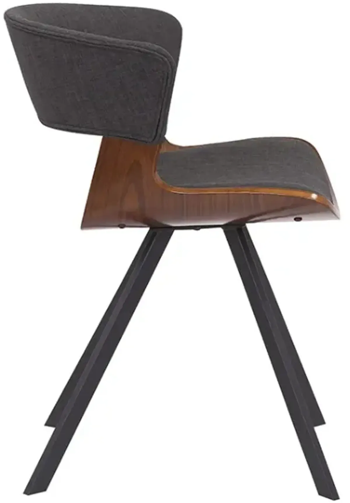 Armen Living Ulric Charcoal Dining Accent Chair