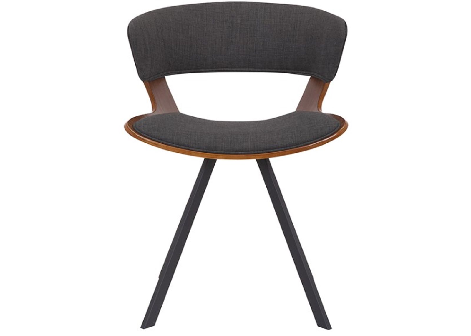 Armen Living Ulric Charcoal Dining Accent Chair