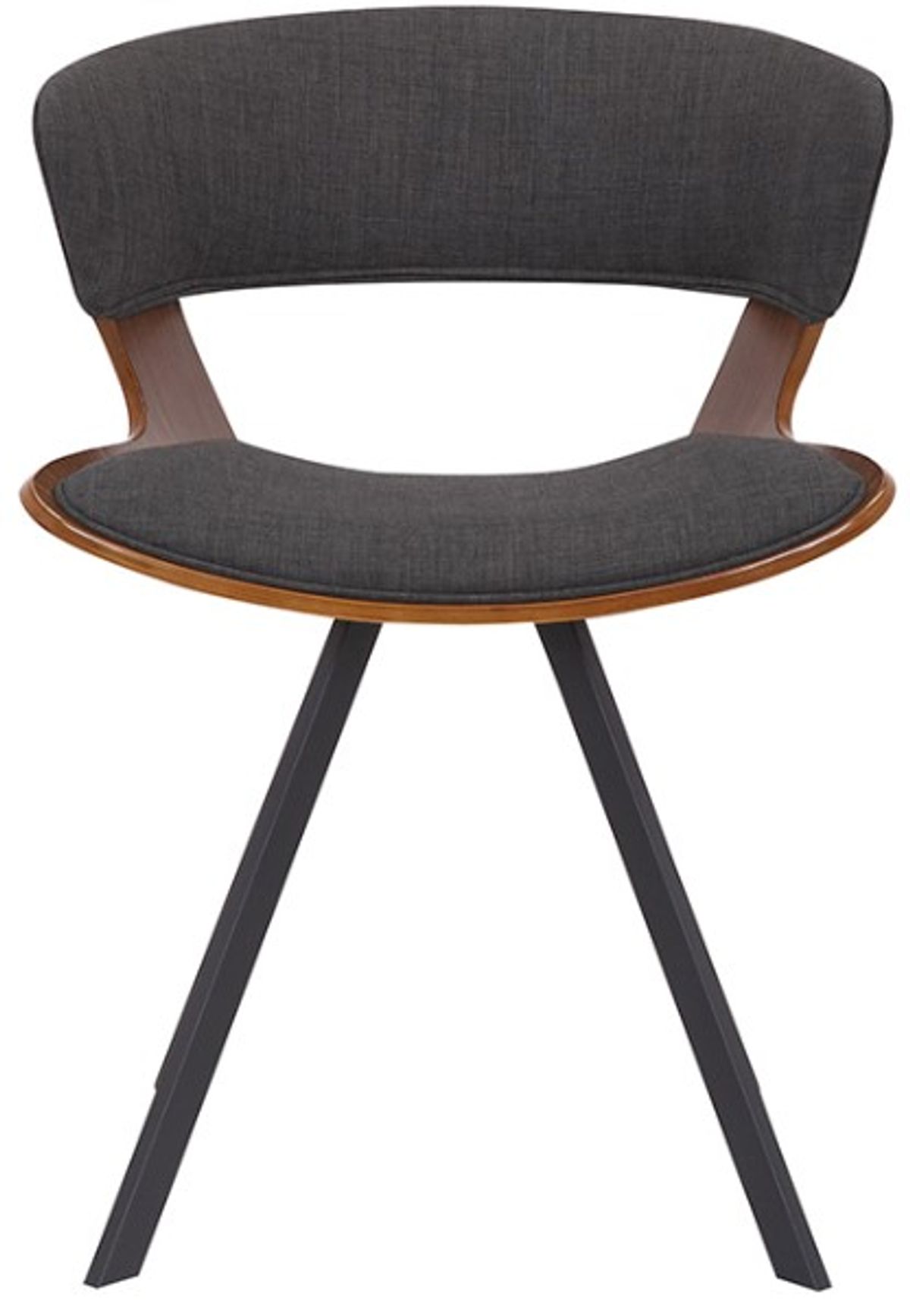 Armen Living Ulric Charcoal Dining Accent Chair