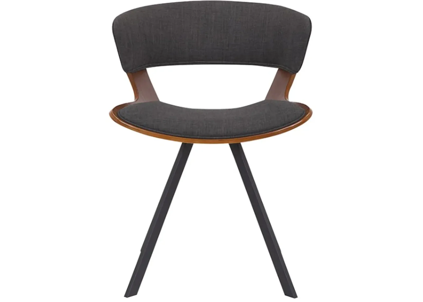 Armen Living Ulric Charcoal Dining Accent Chair