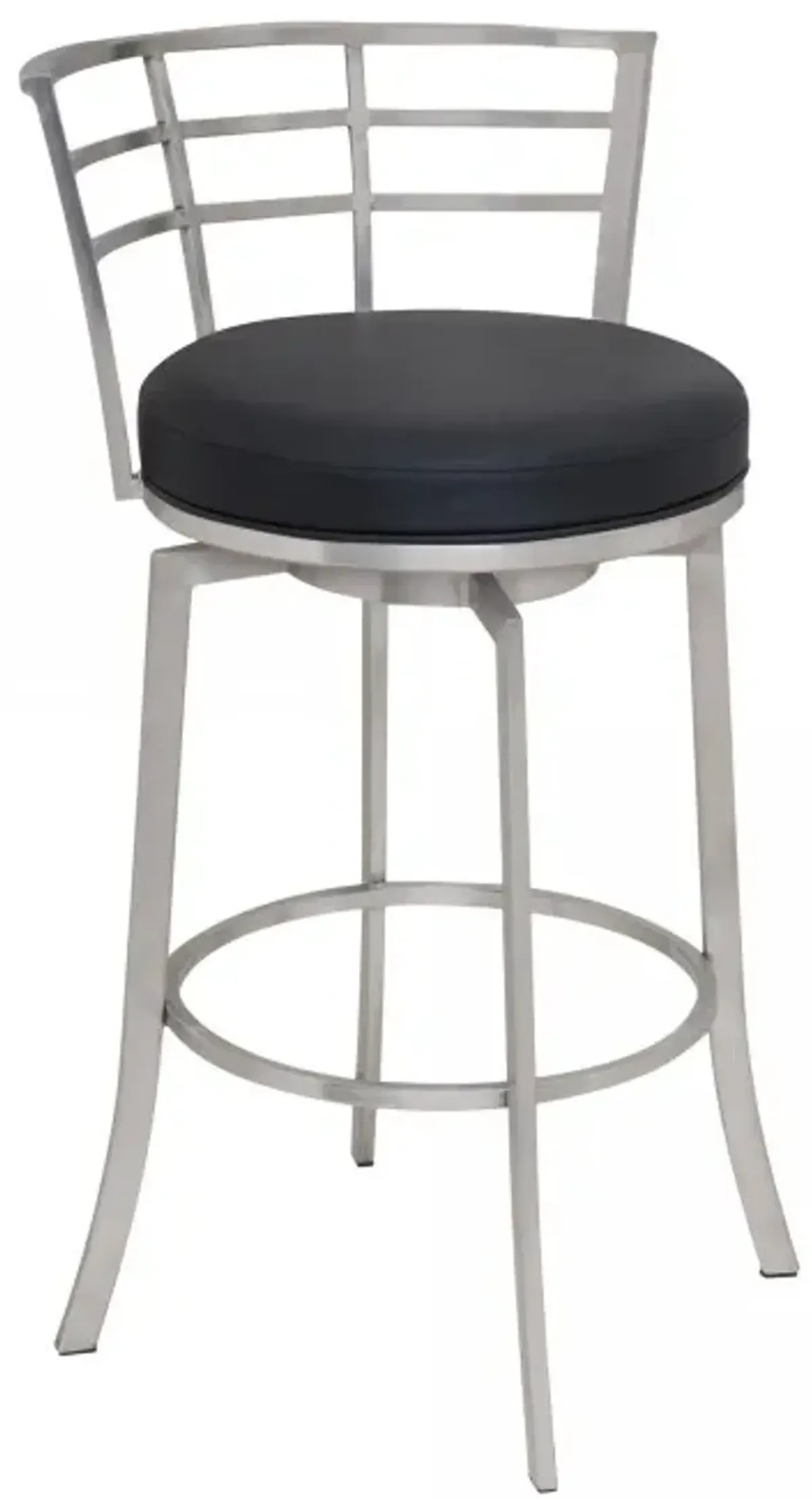 Armen Living Viper Black 26" Swivel Counter Stool