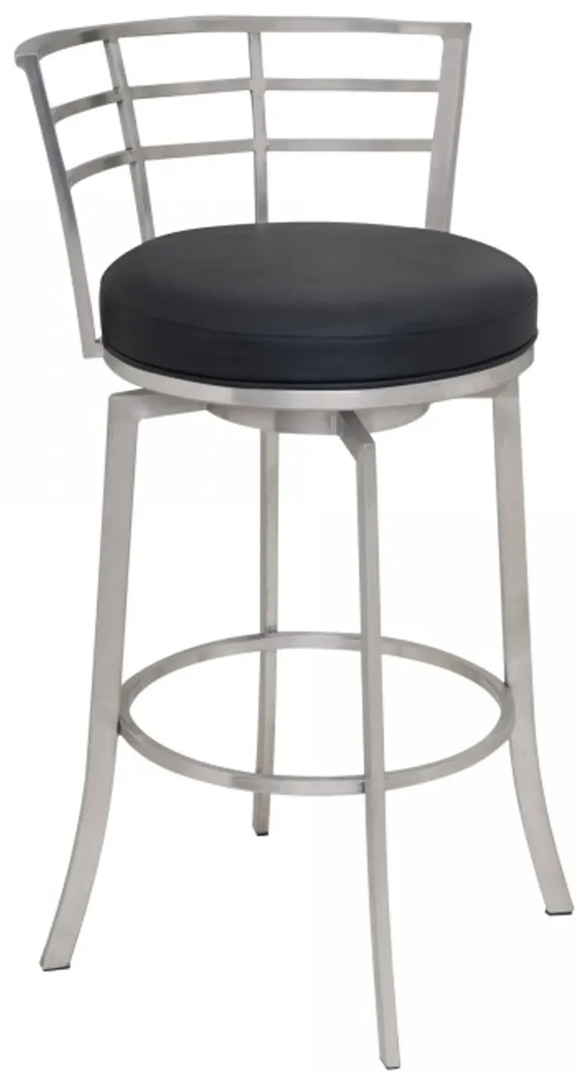 Armen Living Viper Black 26" Swivel Counter Stool