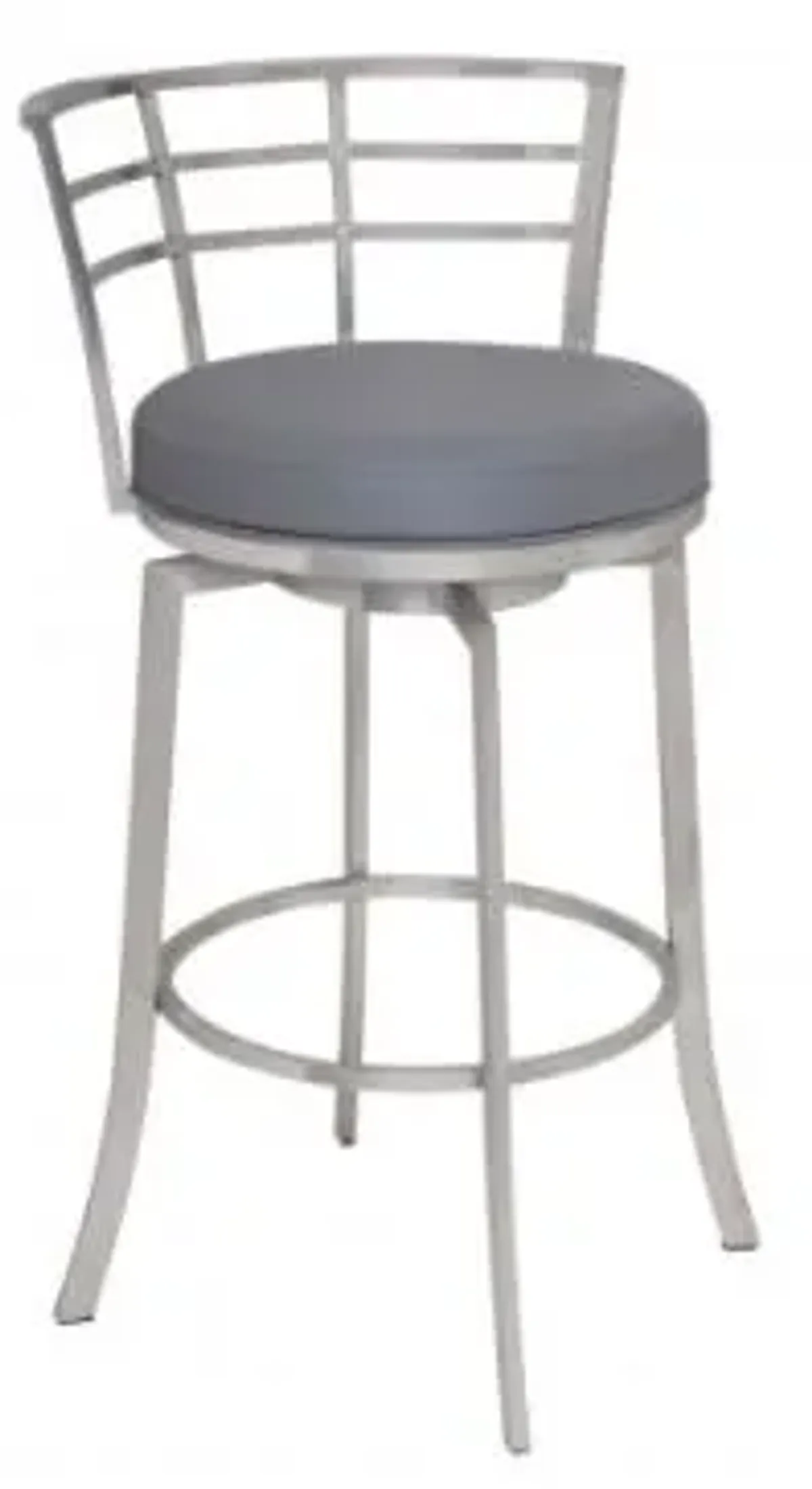 Armen Living Viper Grey 26" Counter Swivel Stool