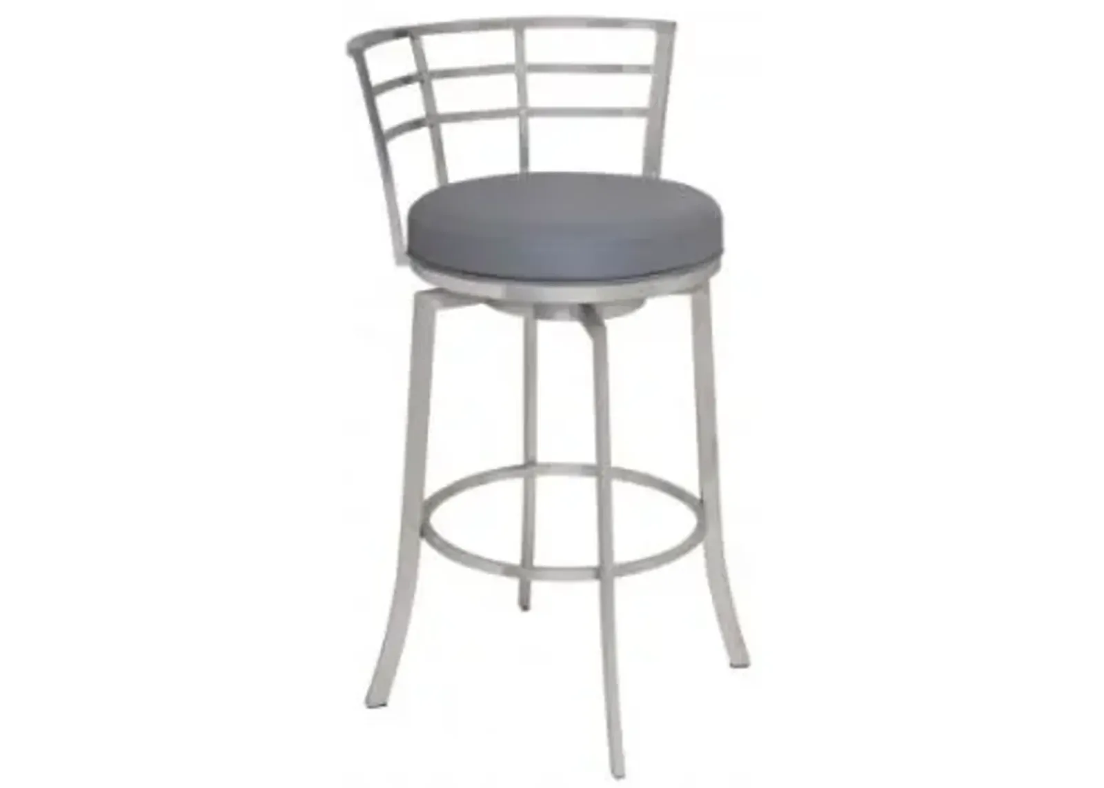 Armen Living Viper Grey 26" Counter Swivel Stool