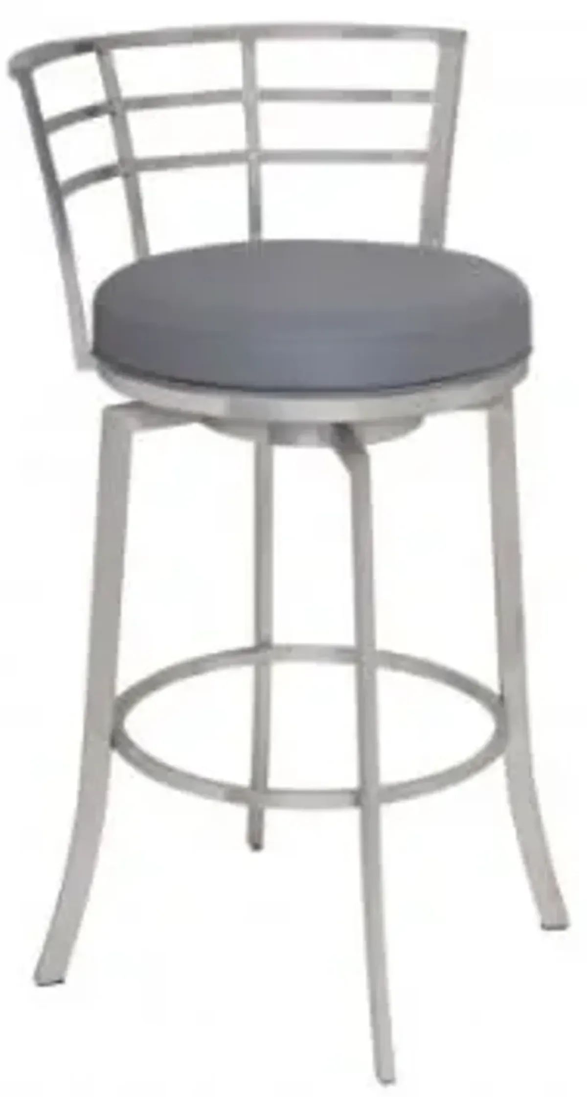 Armen Living Viper Grey 26" Counter Swivel Stool