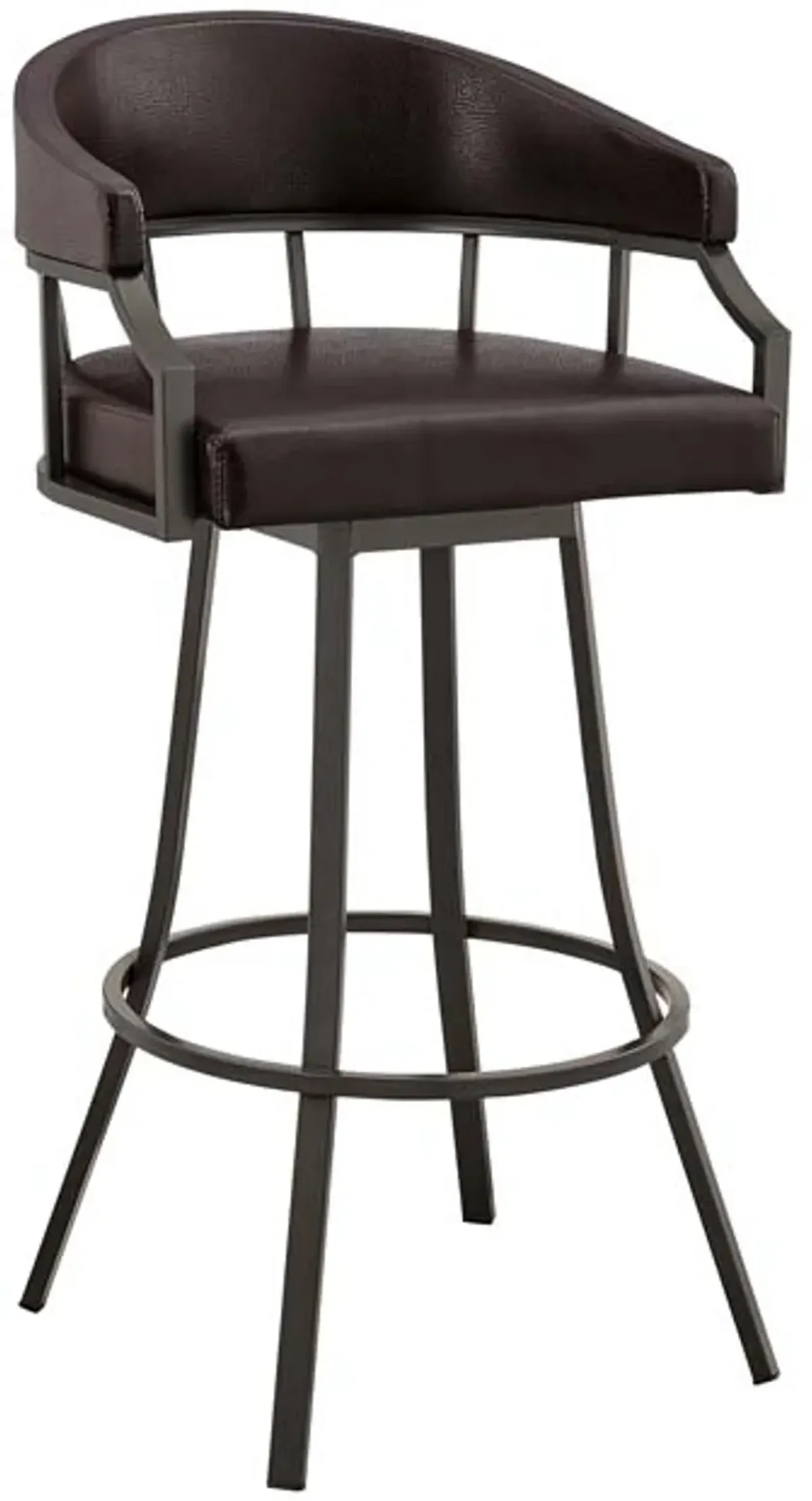 Armen Living Valerie Brown/Java 26" Swivel Counter Stool 