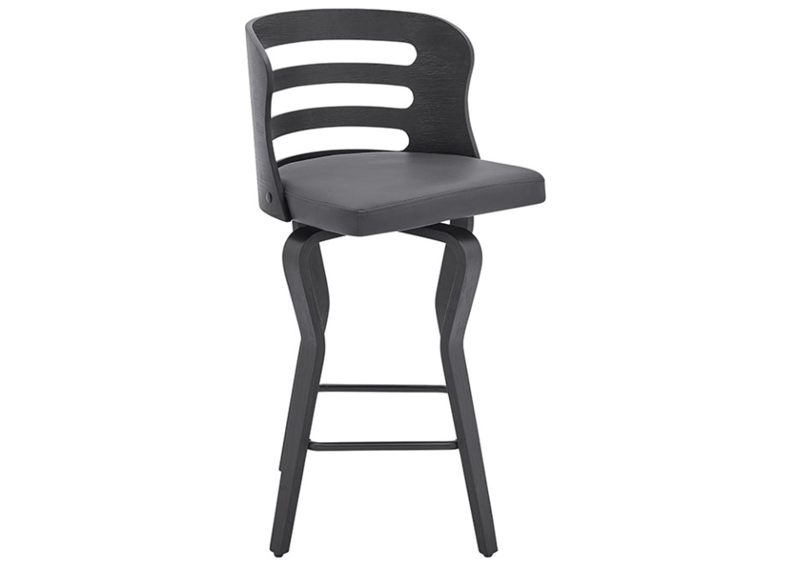 Armen Living Verne Gray 26" Swivel Counter Stool