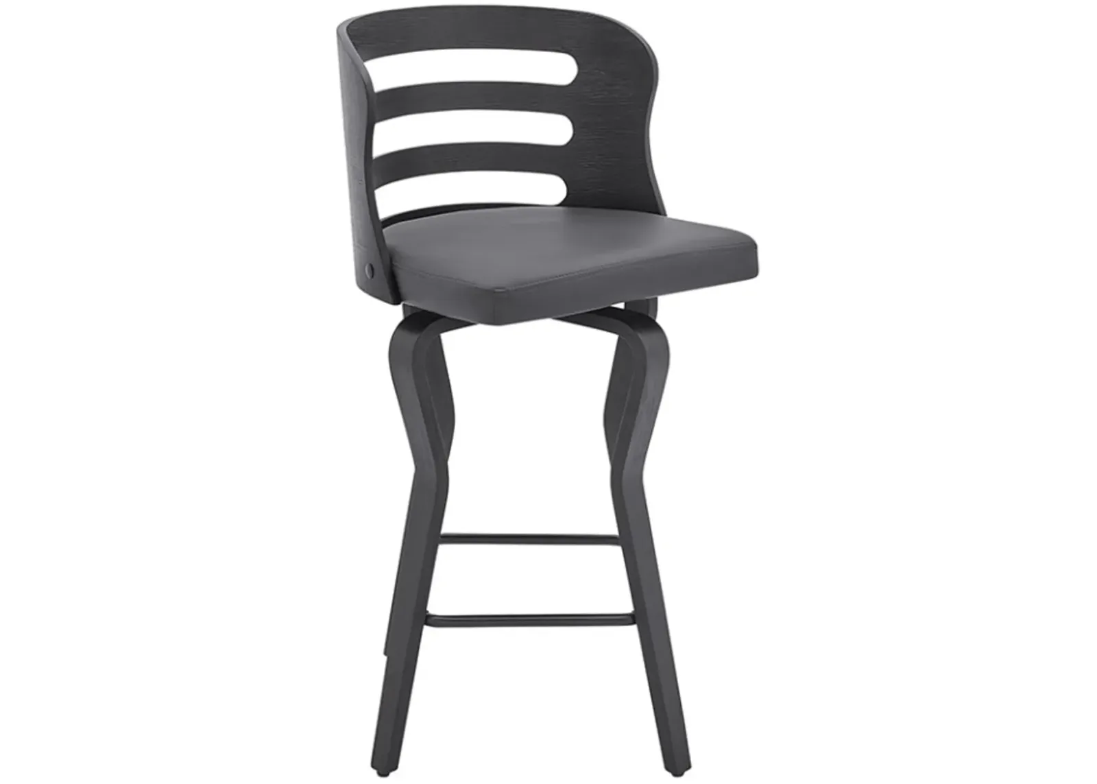 Armen Living Verne Gray 30" Swivel Bar Stool