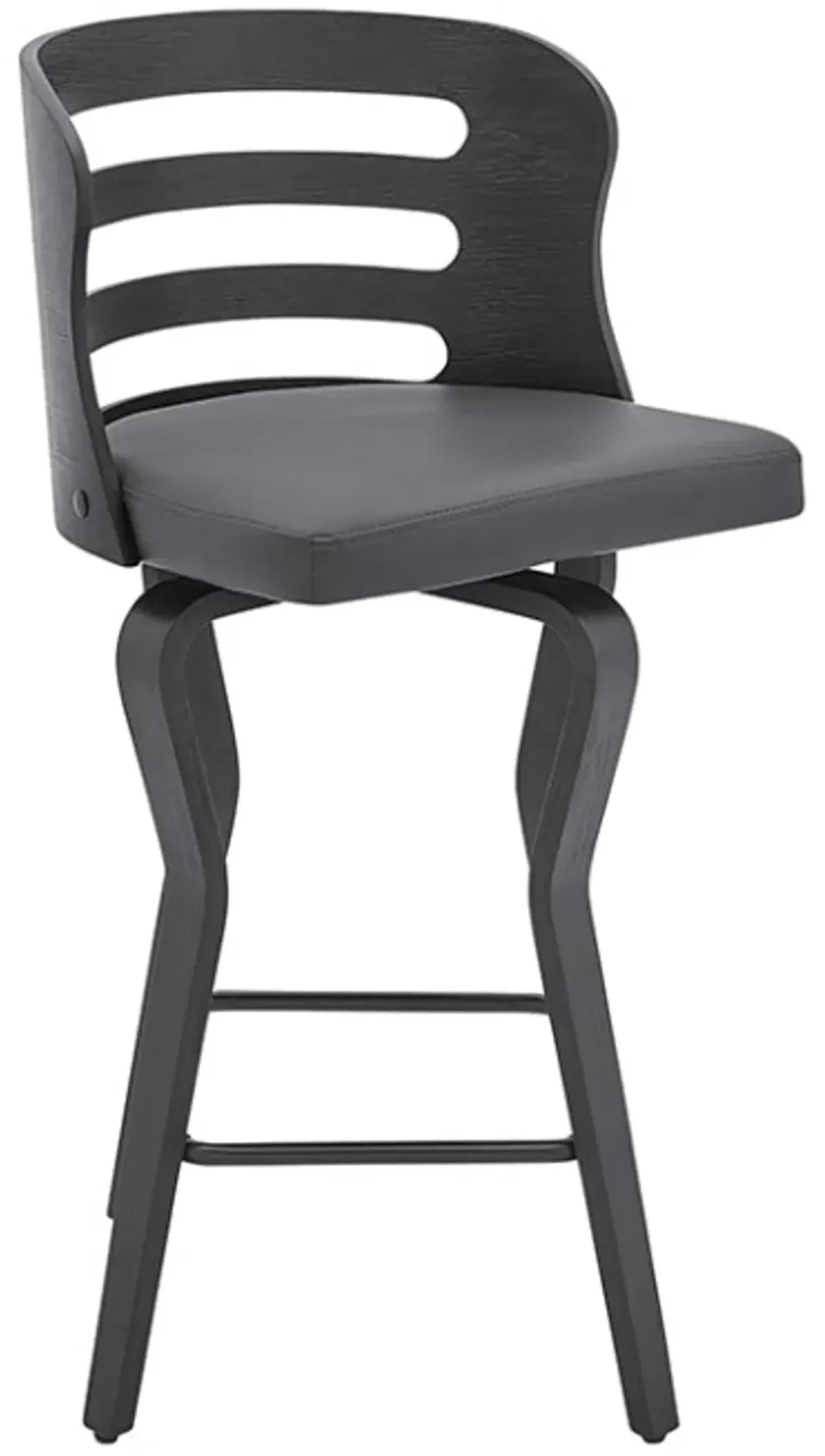 Armen Living Verne Gray 30" Swivel Bar Stool