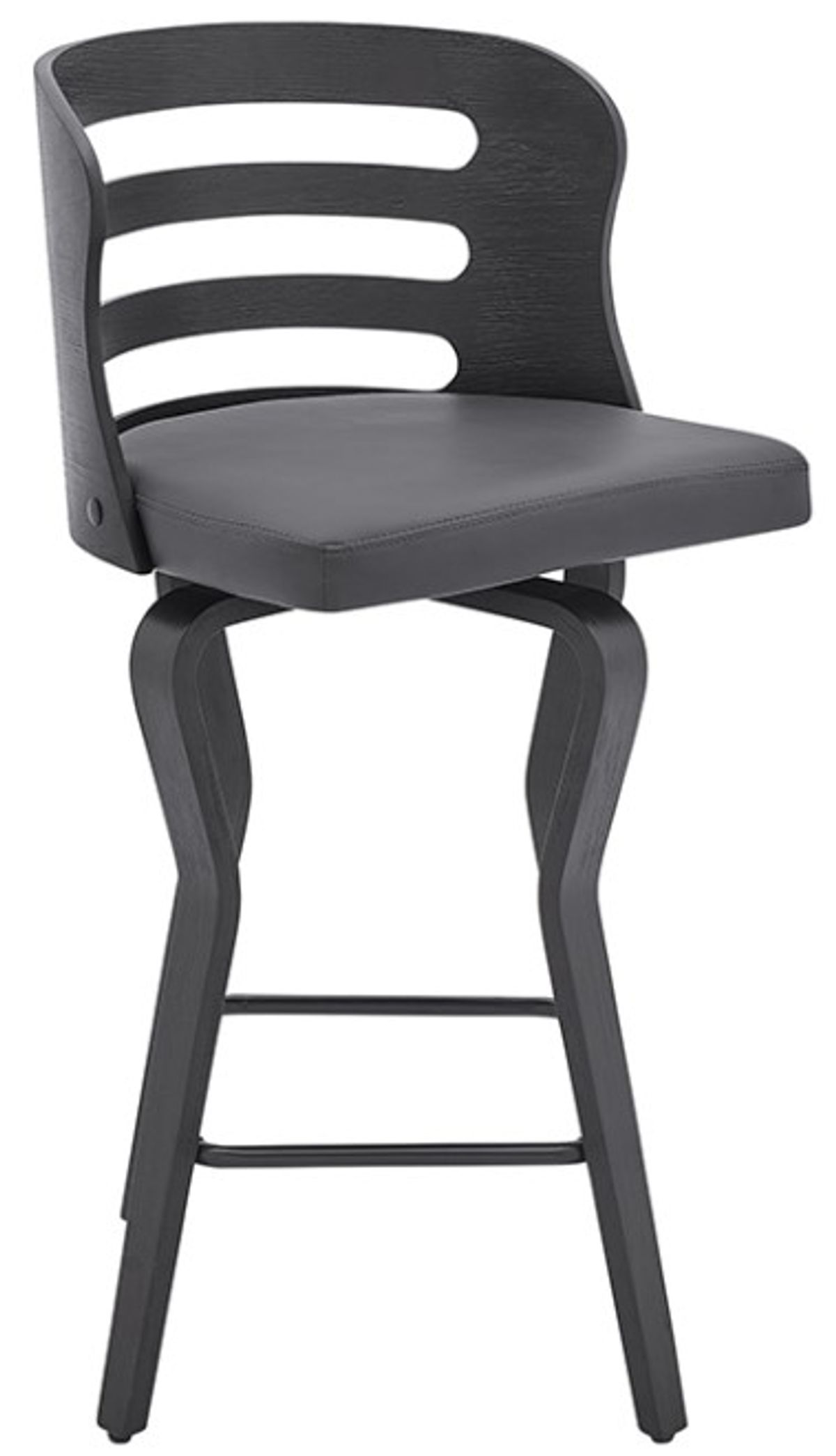 Armen Living Verne Gray 30" Swivel Bar Stool