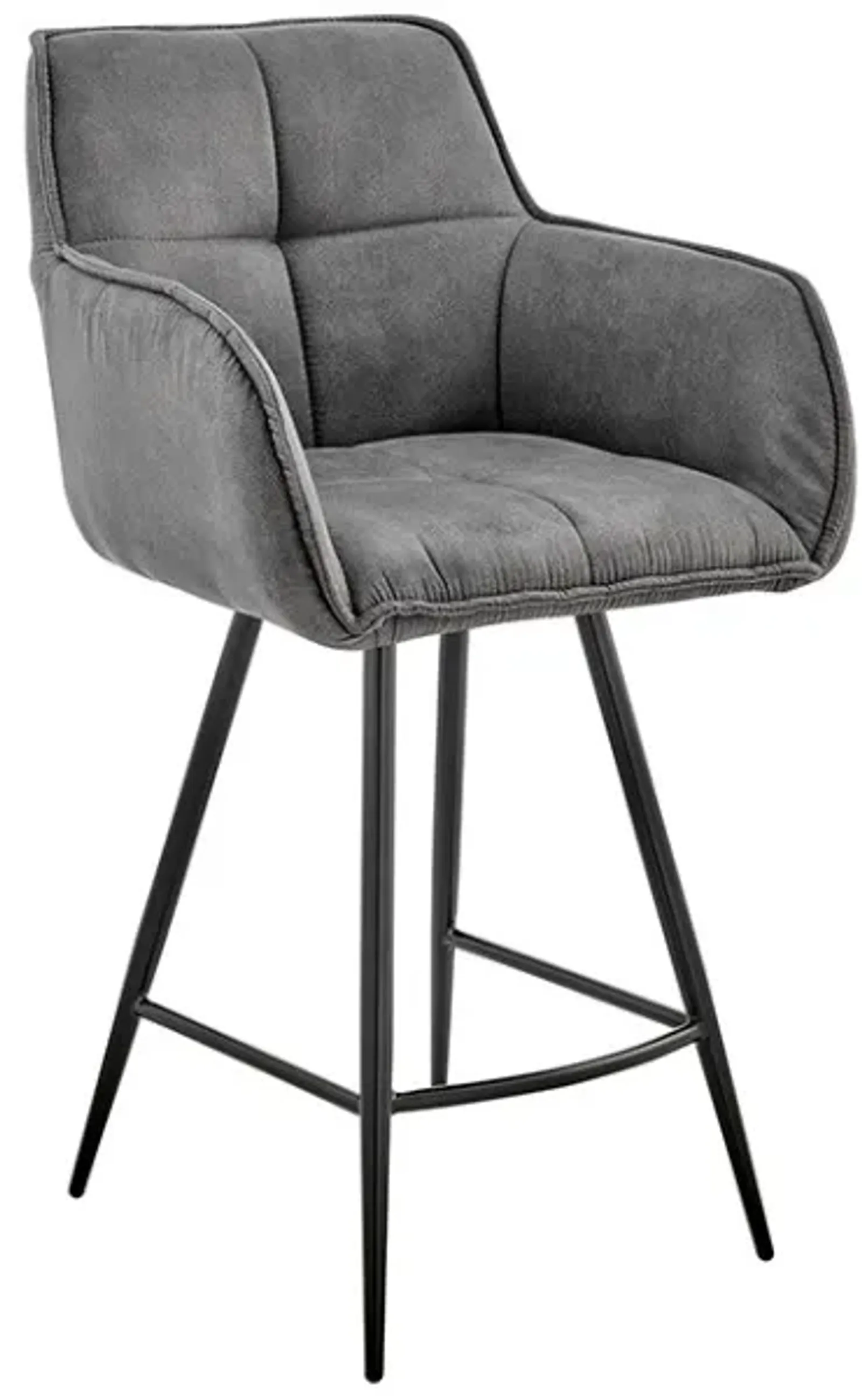 Armen Living Verona Charcoal 26" Counter Stool