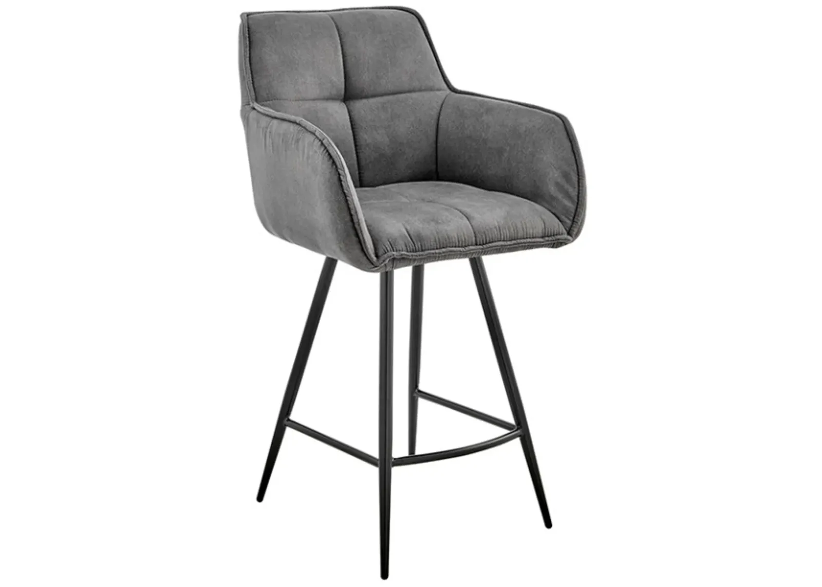 Armen Living Verona Charcoal 26" Counter Stool