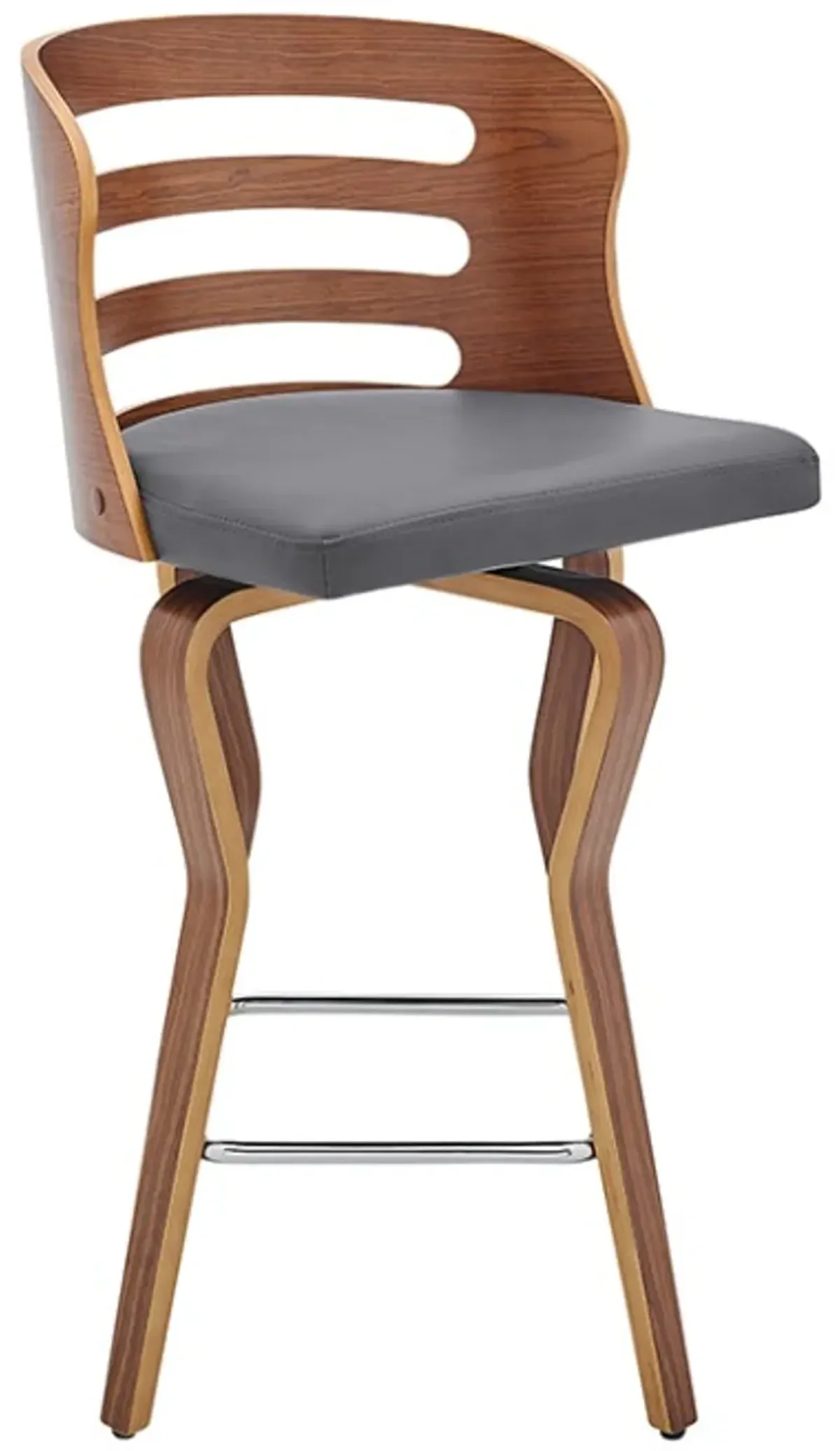 Armen Living Verne Gray 30" Swivel Bar Stool