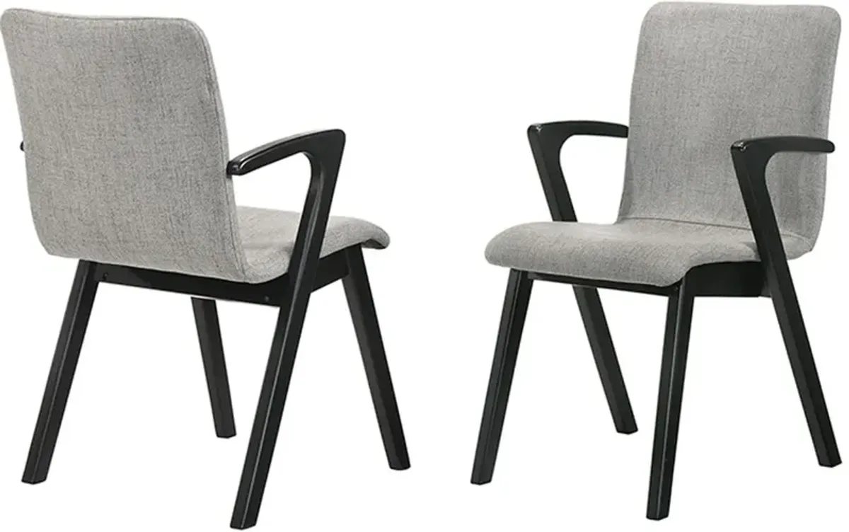 Armen Living Varde Black Dining Accent Chair