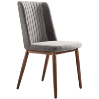 Armen Living Wade 2-Piece Gray Dining Chairs