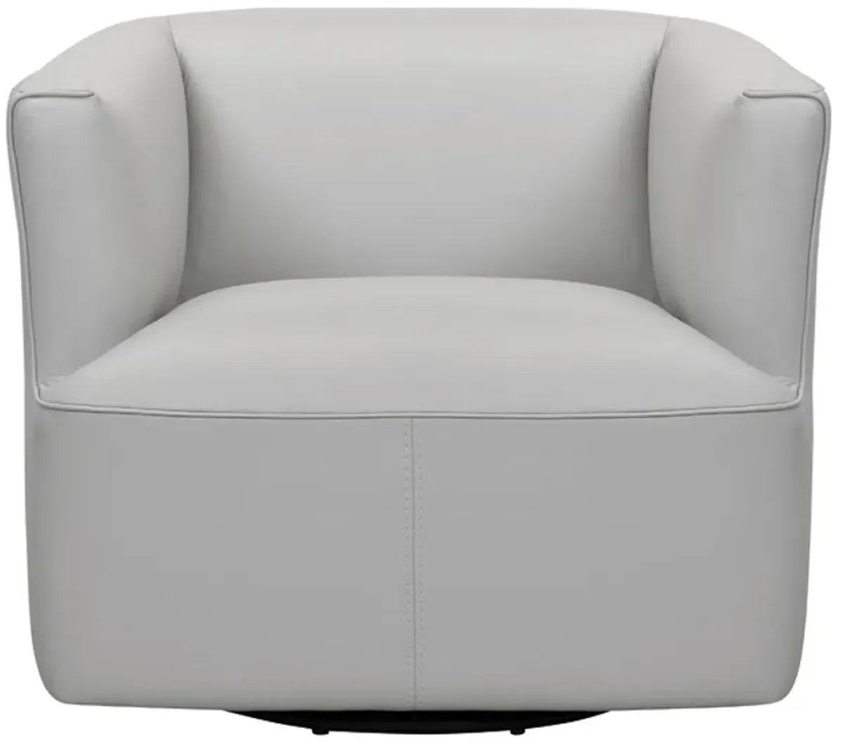 Armen Living Whitney Dove Gray Swivel Barrel Chair