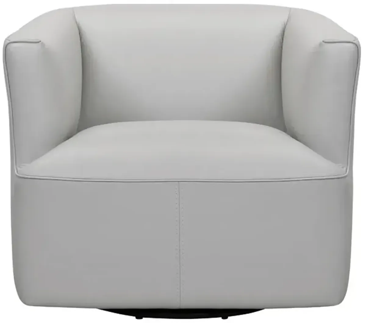 Armen Living Whitney Dove Gray Swivel Barrel Chair