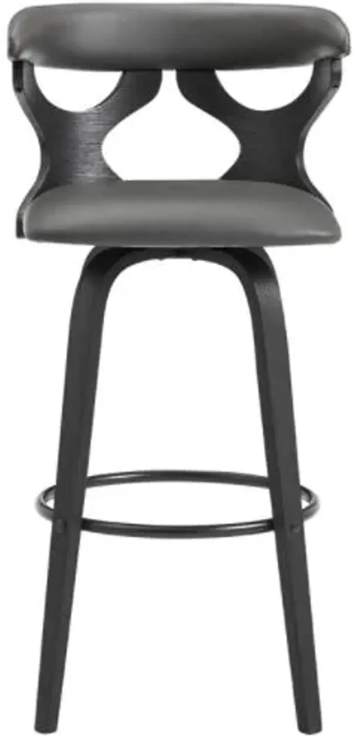 Armen Living Zenia Gray 26" Swivel Counter Stool