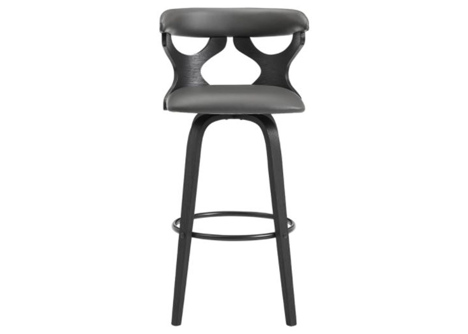 Armen Living Zenia Gray 26" Swivel Counter Stool