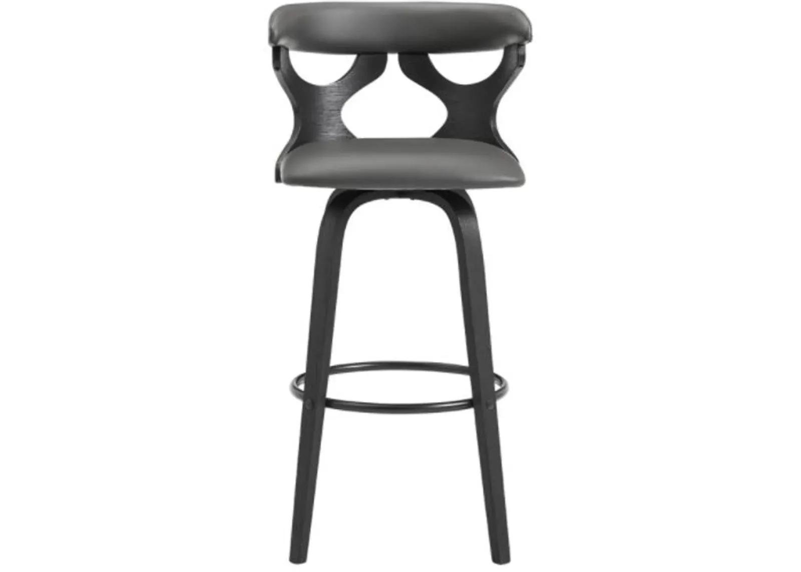 Armen Living Zenia Gray 26" Swivel Counter Stool