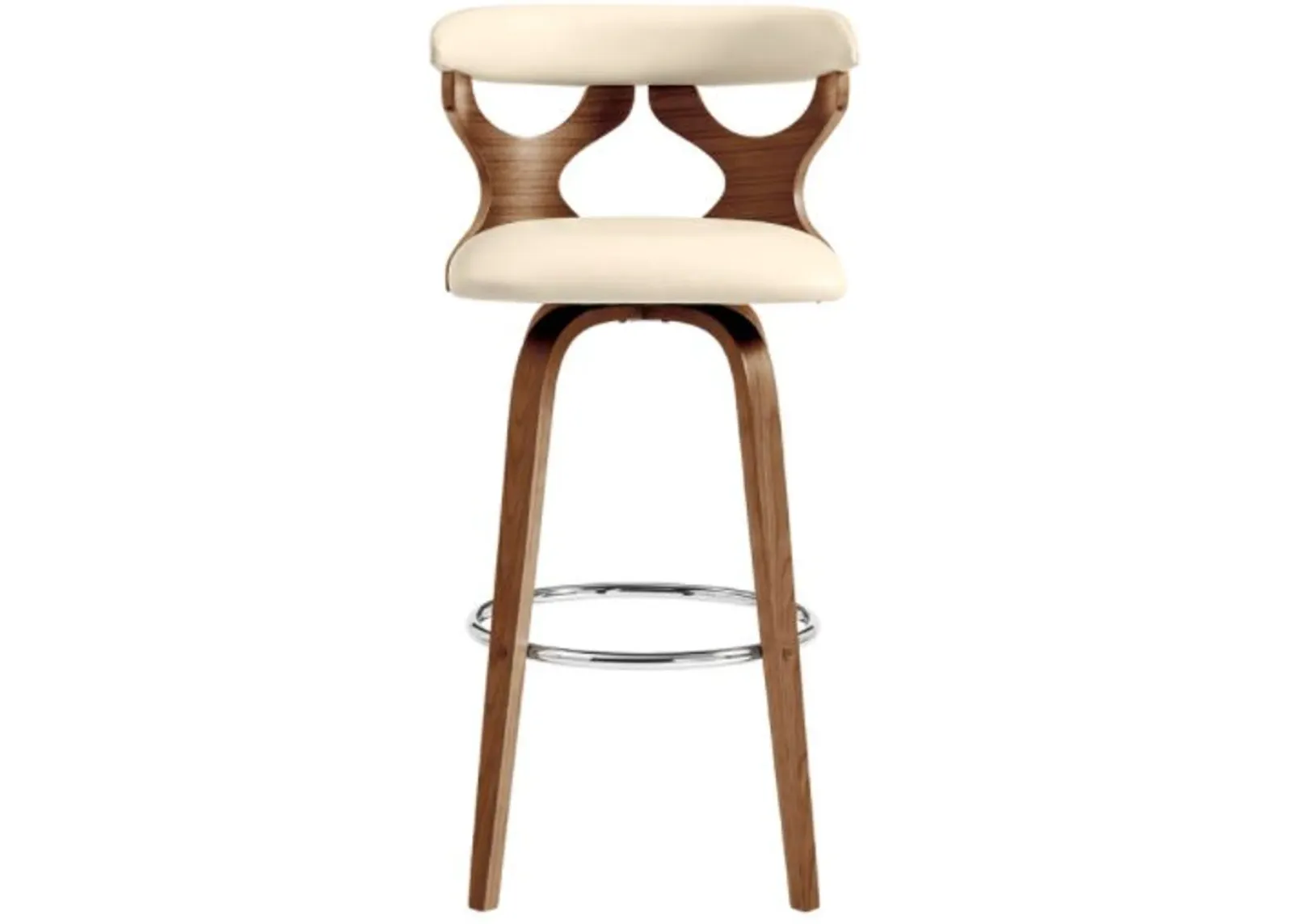 Armen Living Zenia Cream 26" Swivel Counter Stool