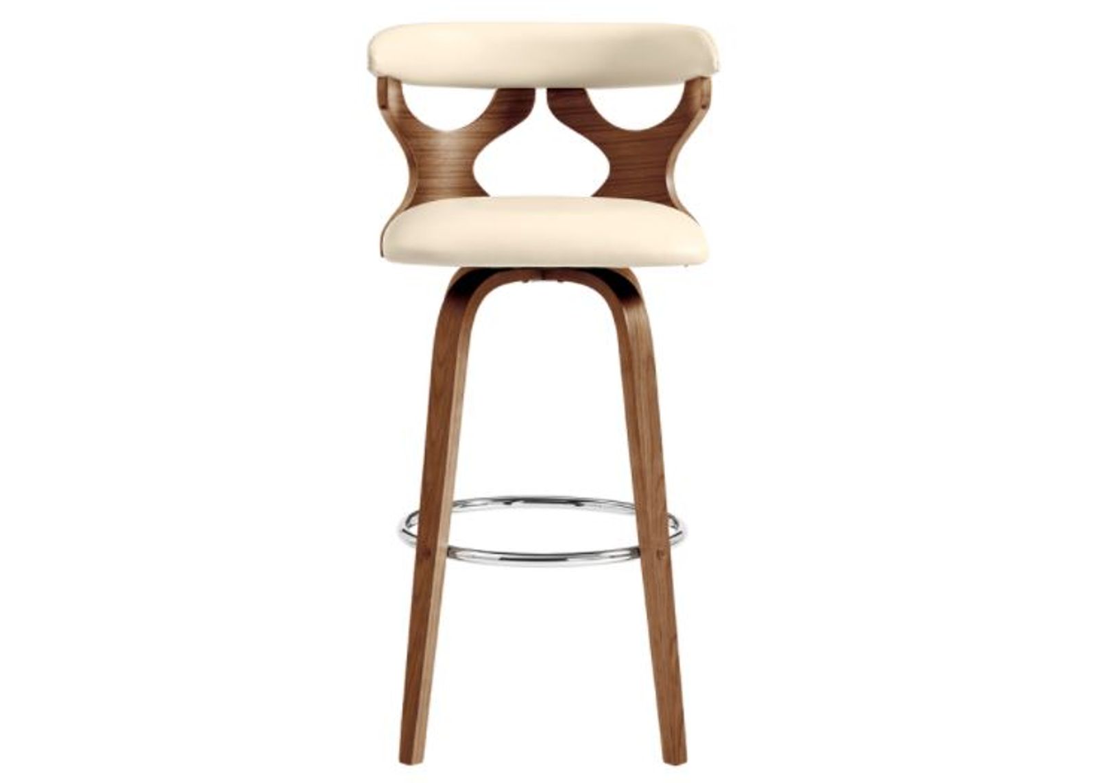 Armen Living Zenia Cream 26" Swivel Counter Stool