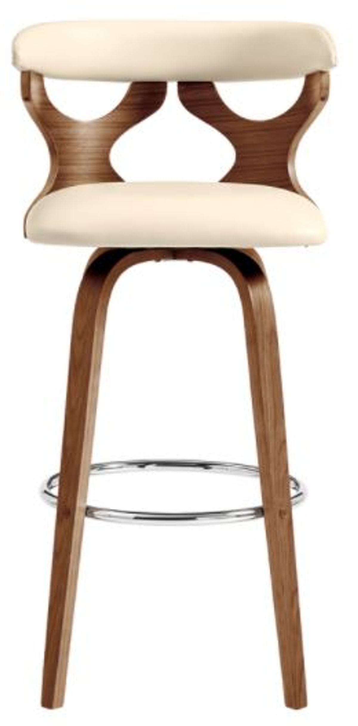 Armen Living Zenia Cream 26" Swivel Counter Stool