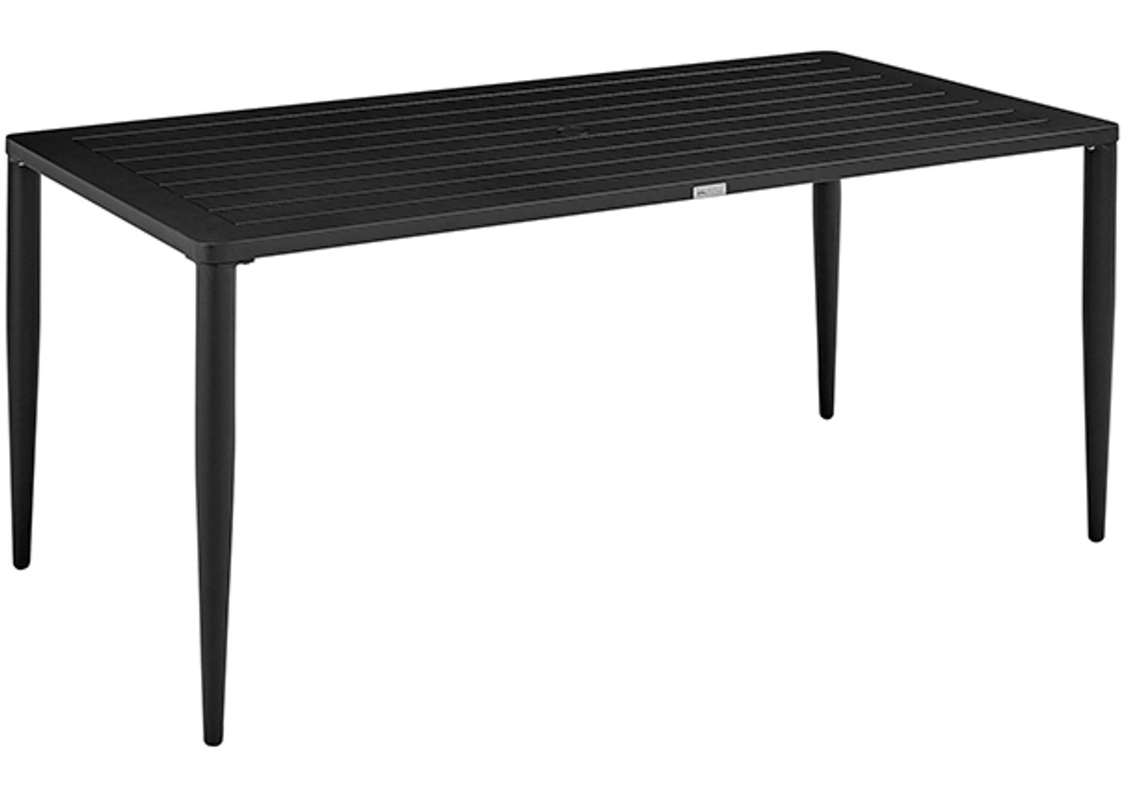 Armen Living Ezra Black Outdoor Patio Dining Table