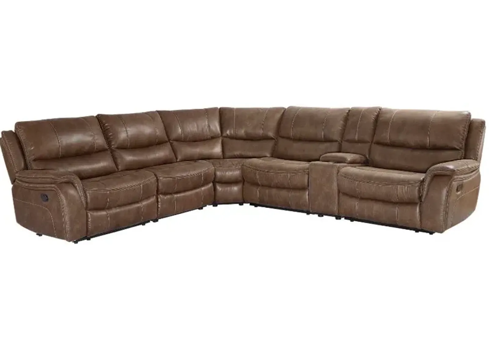 Steve Silver Co. Lehi 6-Piece Brindle Manual Reclining Sectional