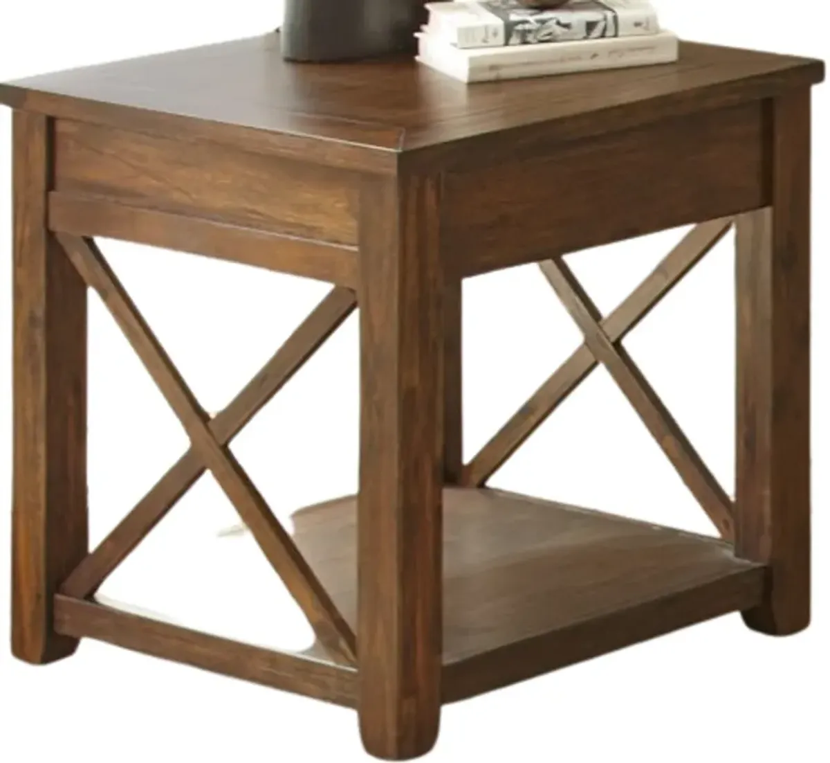 Steve Silver Co. Lenka Mocha Oak End Table