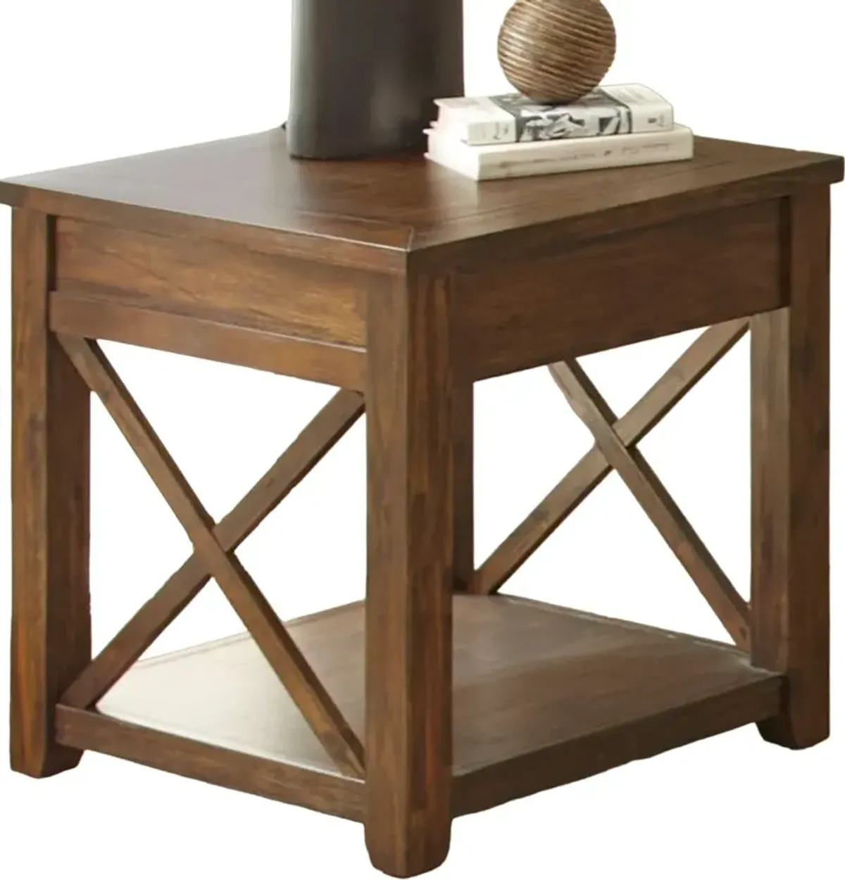 Steve Silver Co. Lenka Mocha Oak End Table