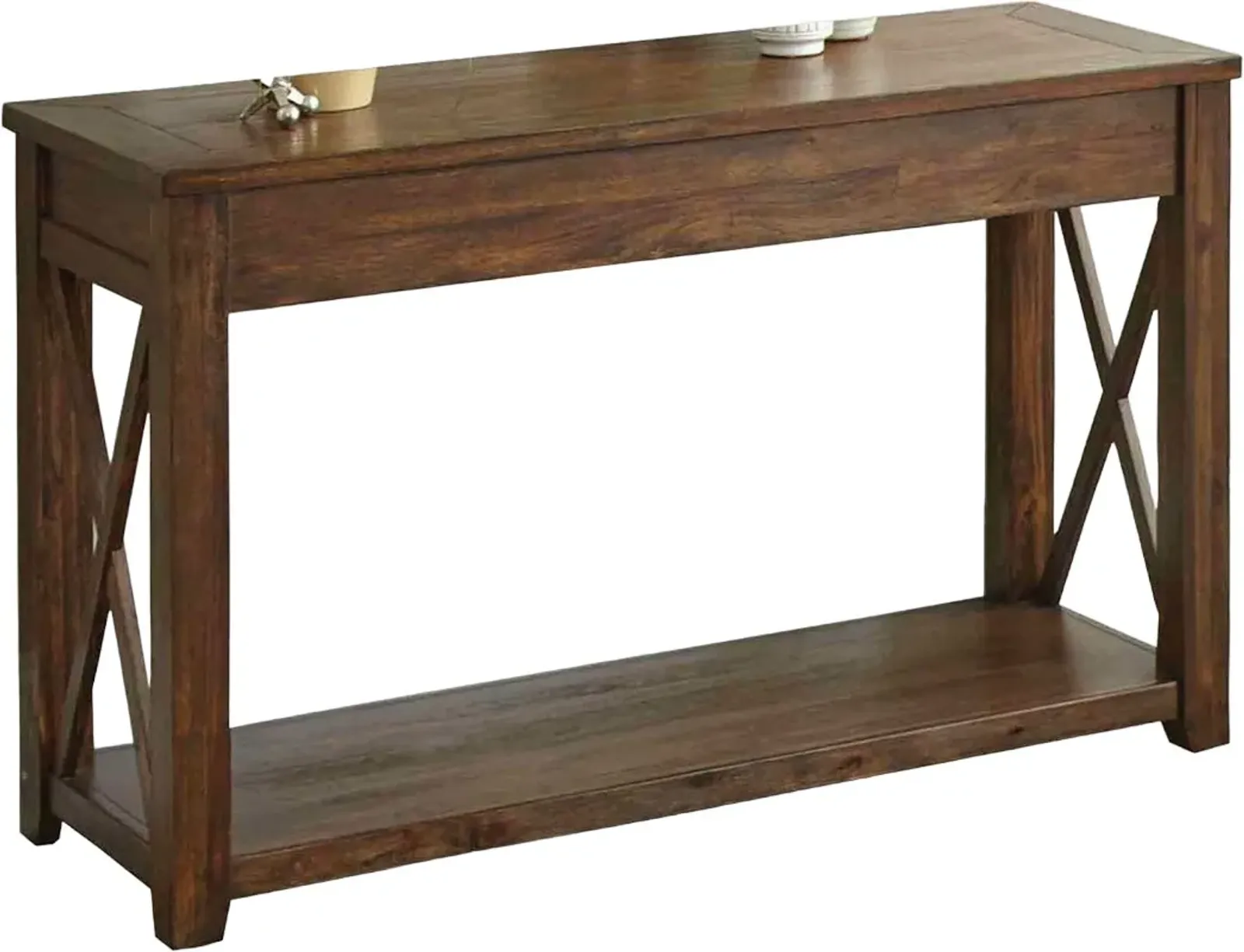 Steve Silver Co. Lenka Mocha Oak Sofa Table