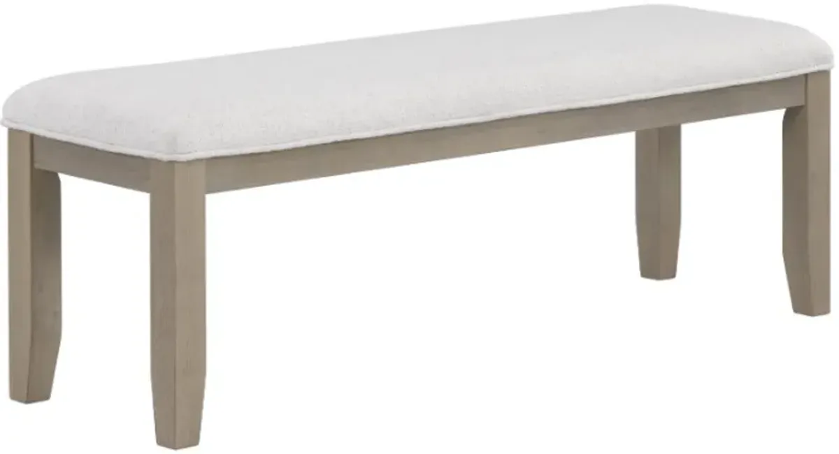 Steve Silver Co. Lily Eggshell/Greige Dining Bench