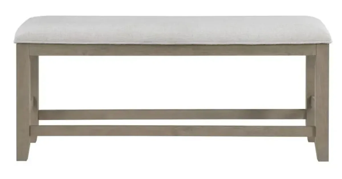 Steve Silver Co. Lily Greige Counter Bench