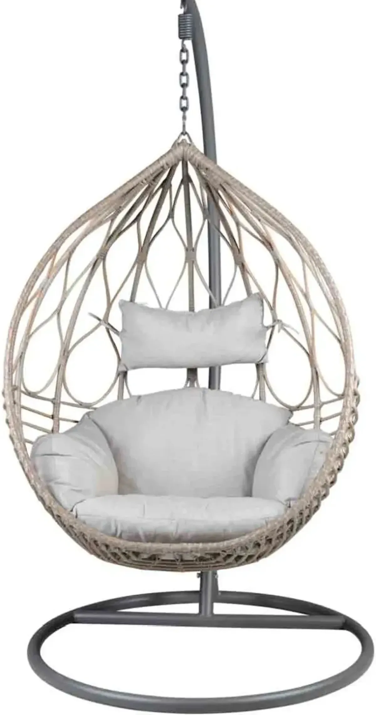 Steve Silver Co. Lux Gray Basket Chair