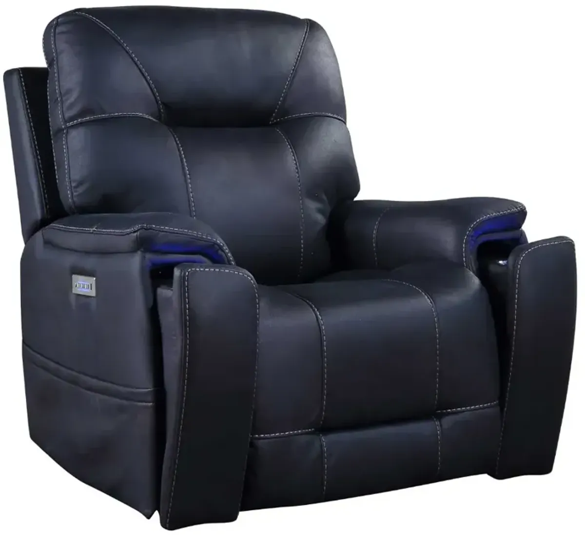 Steve Silver Co. Lexington Ocean Blue Triple-Power Media Recliner
