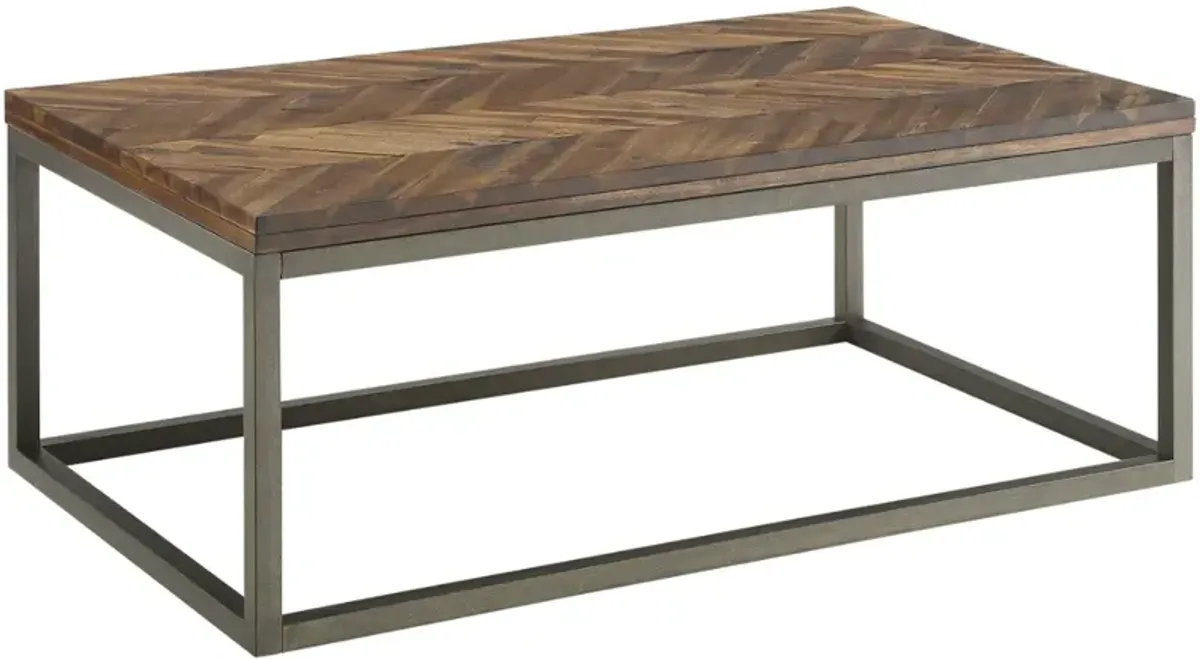 Steve Silver Co. Lorenza Smoky Honey Cocktail Table with Gray Base