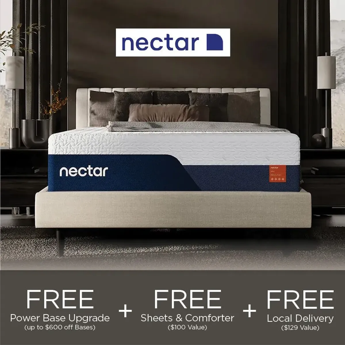 Nectar Ultra 5.1 15" Hybrid Ultra Plush Tight Top Queen Mattress in a Box