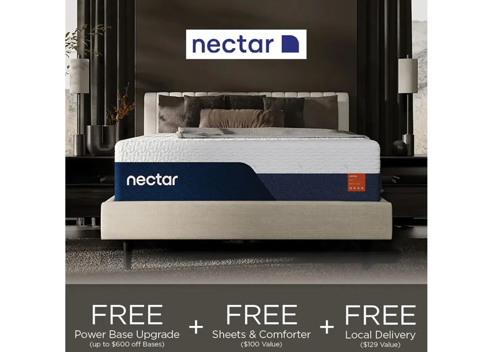 Nectar Ultra 5.1 15" Hybrid Ultra Plush Tight Top King Mattress in a Box