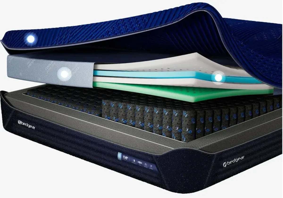 BEDGEAR® M5 Night Ice Performance® 14" Hybrid Firm Tight Top Split Head Queen Mattress in a Box